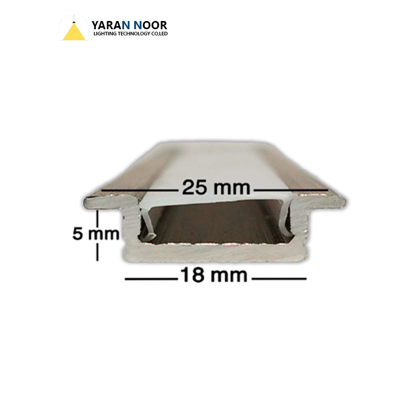 پروفیل لاین نوری توکارکد1تک لاین