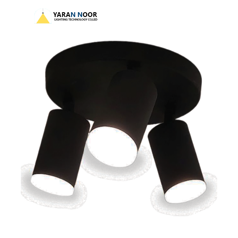 لوستر (چراغ) سقفی  گرد سه شعله تسلا