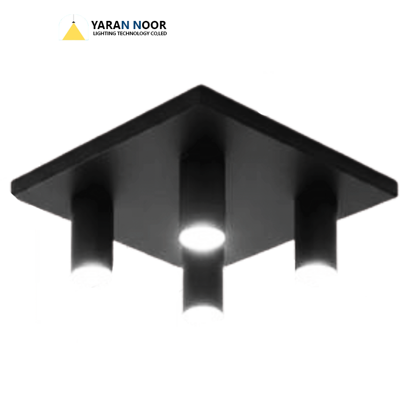 لوستر (چراغ) سقفی مربعی سه شعله توماس